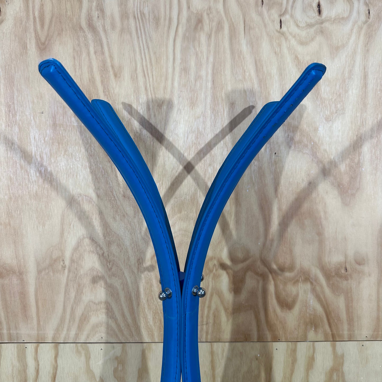 Blue Faux Leather Hat Stand