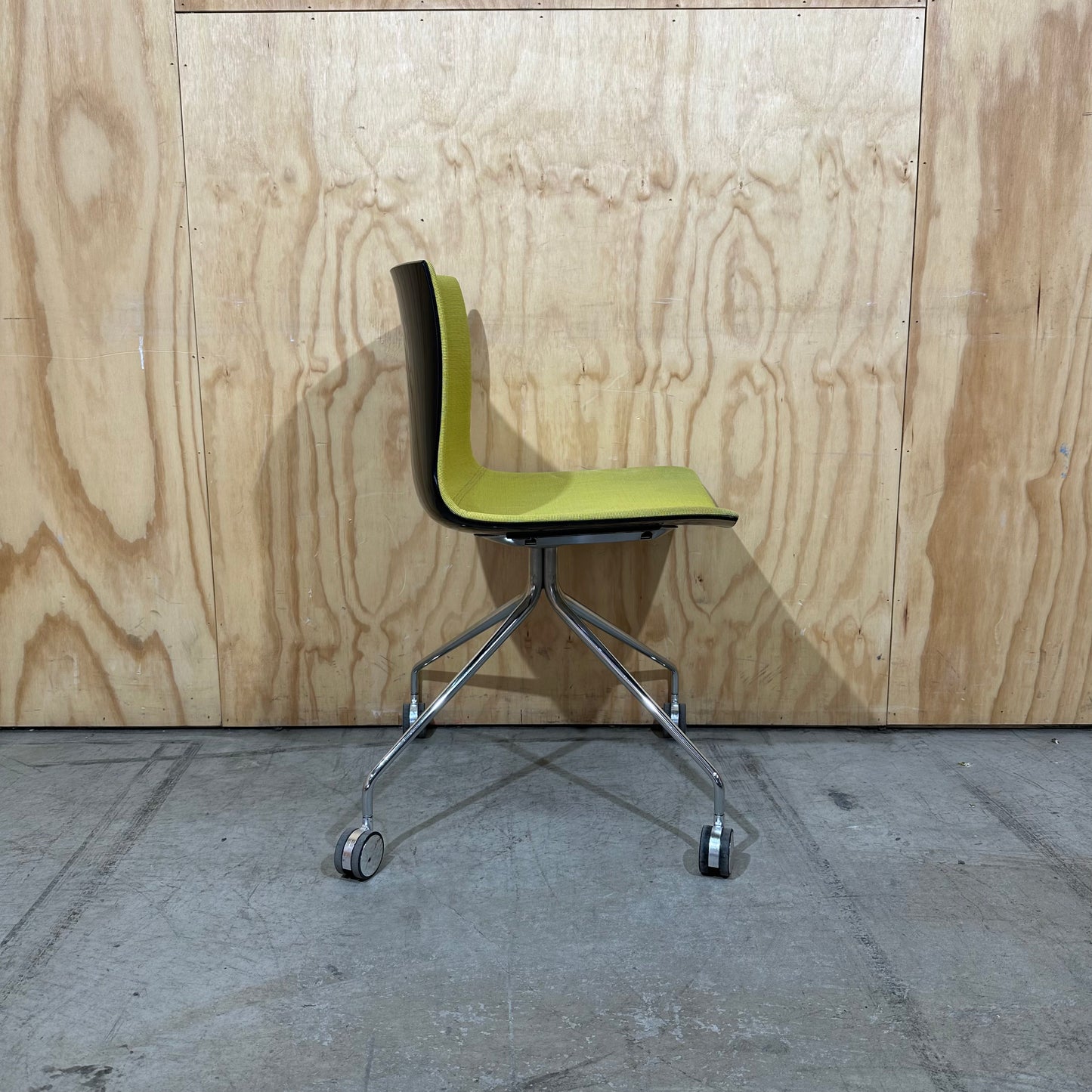 Catifa 46 with 4 way castor by Lievore Altherr Molina for Arper in Yellow