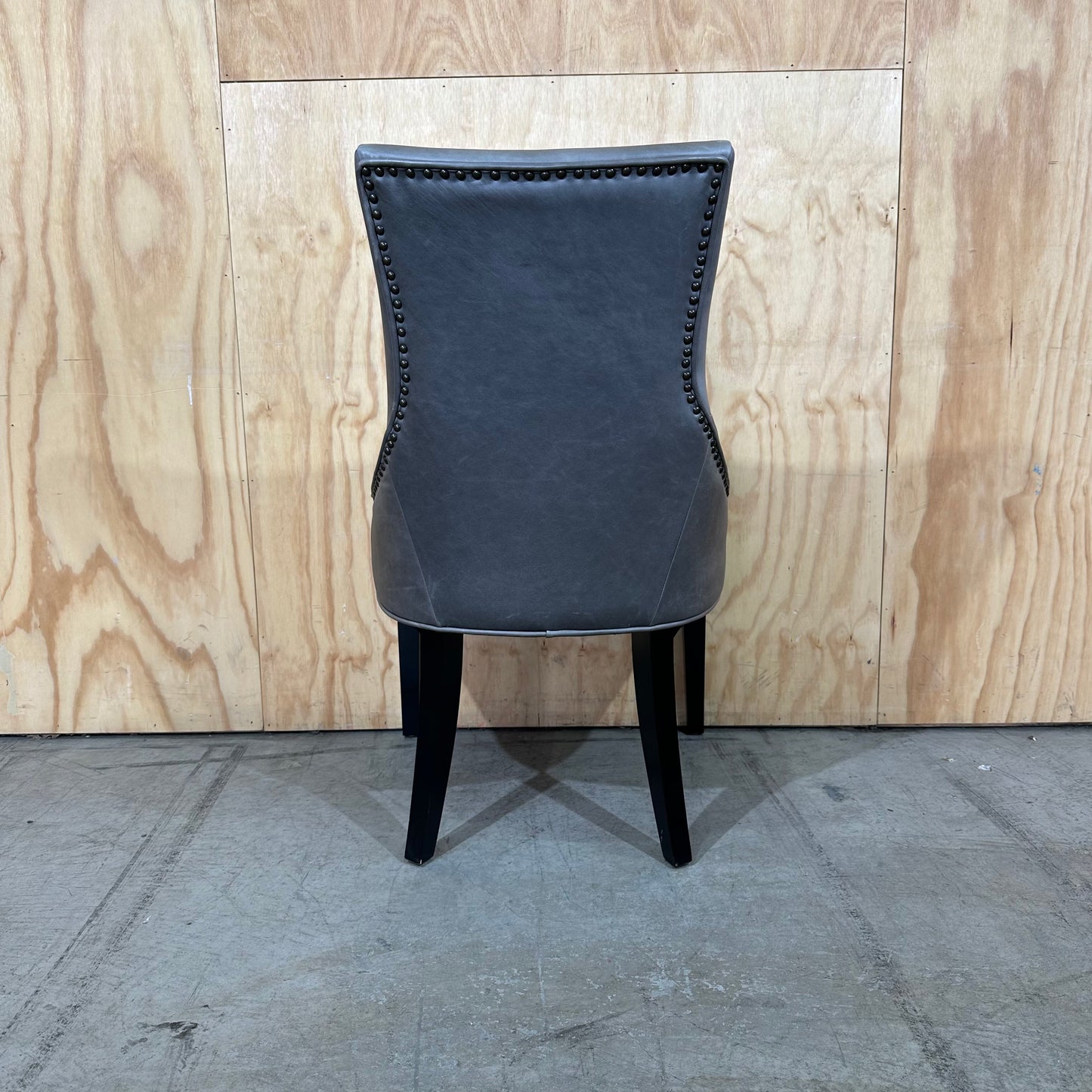 Brosa Leather Scoop Back Dining Chair