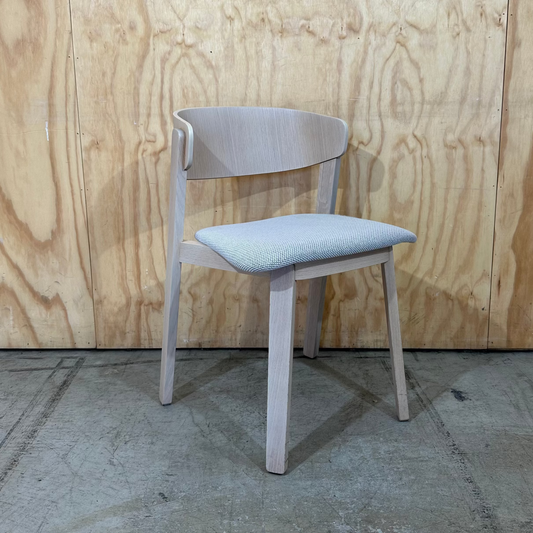 Fornasarig Wolfgang Wood Chair with Upholstered Seat
