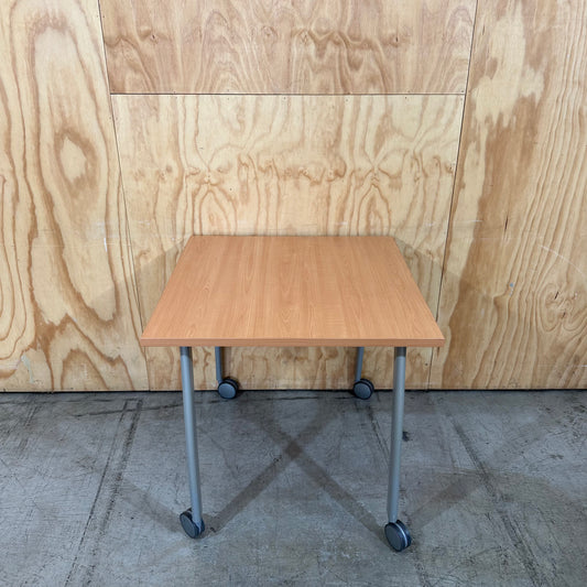 Square Table on Wheels