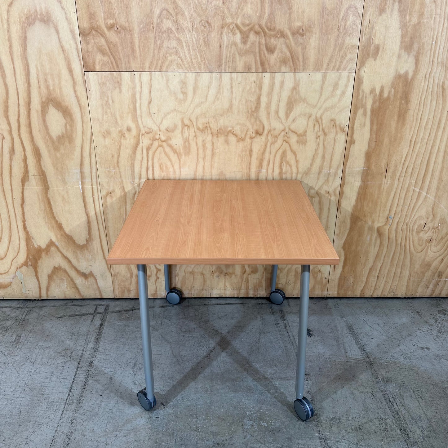 Square Table on Wheels