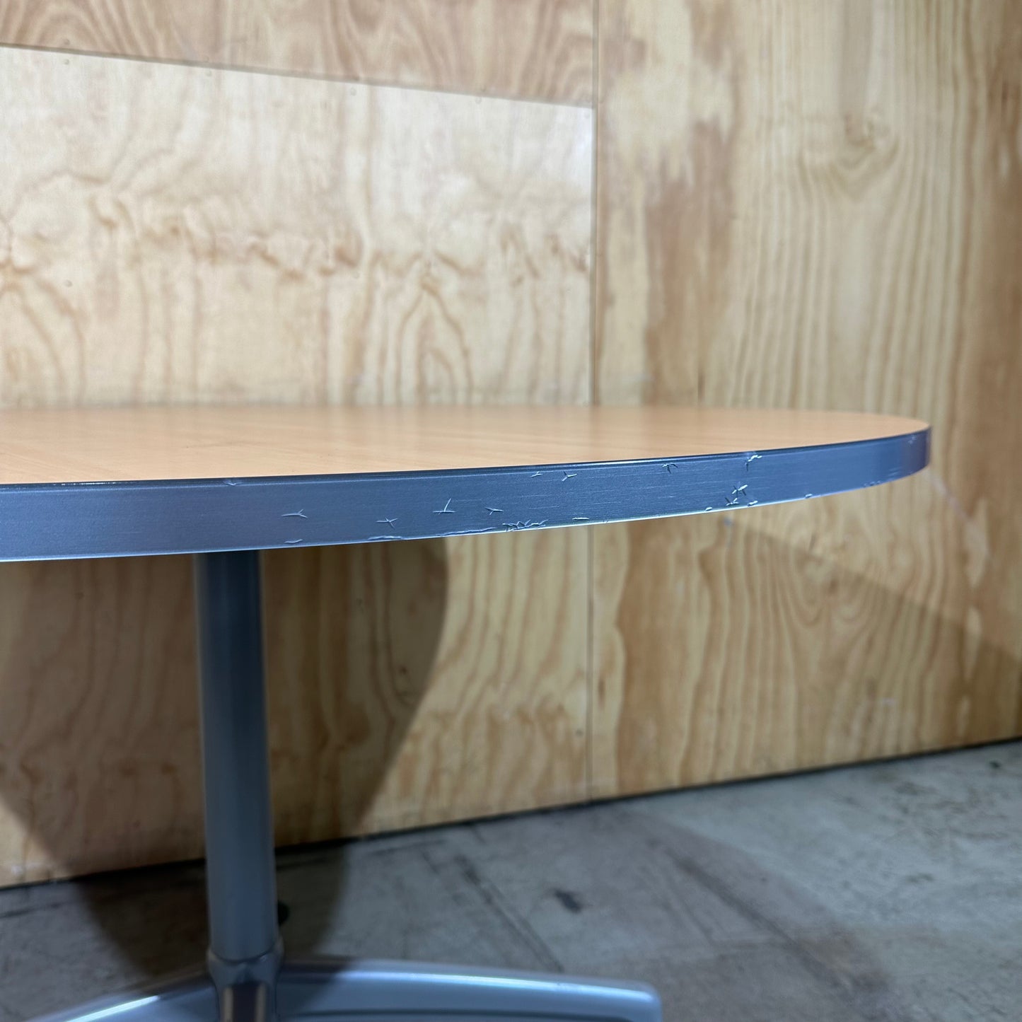 Round Table with Grey Legs