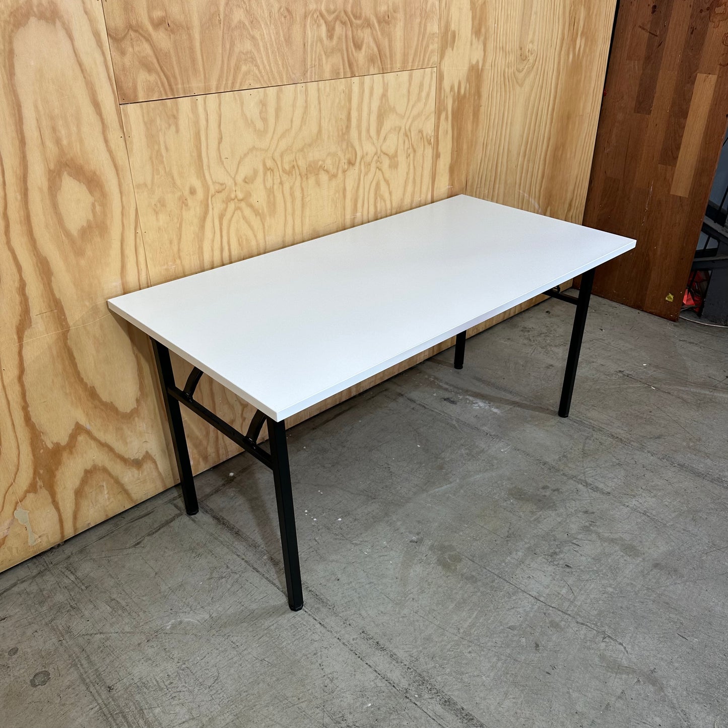 White Trestle Table