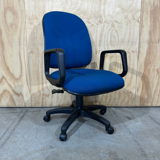 Blue Task Chair with Arms
