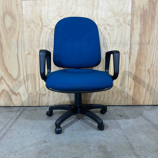 Blue Task Chair with Arms