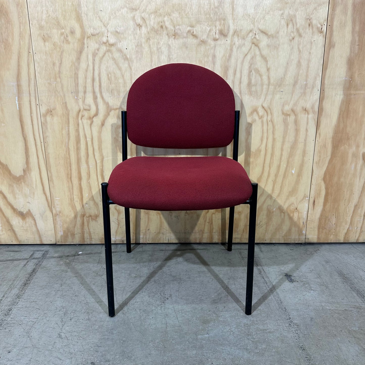 Red Fabric Stackable Chair by Ergoline