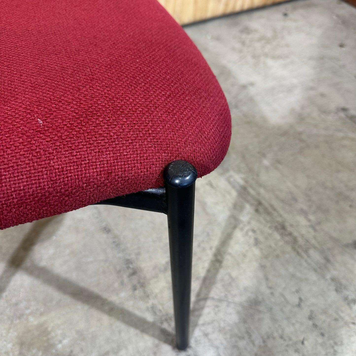 Red Fabric Stackable Chair by Ergoline