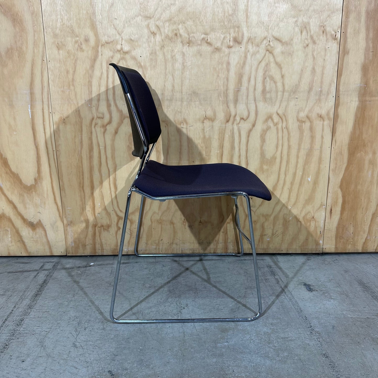 Purple Stem Matrix Stackable Chair