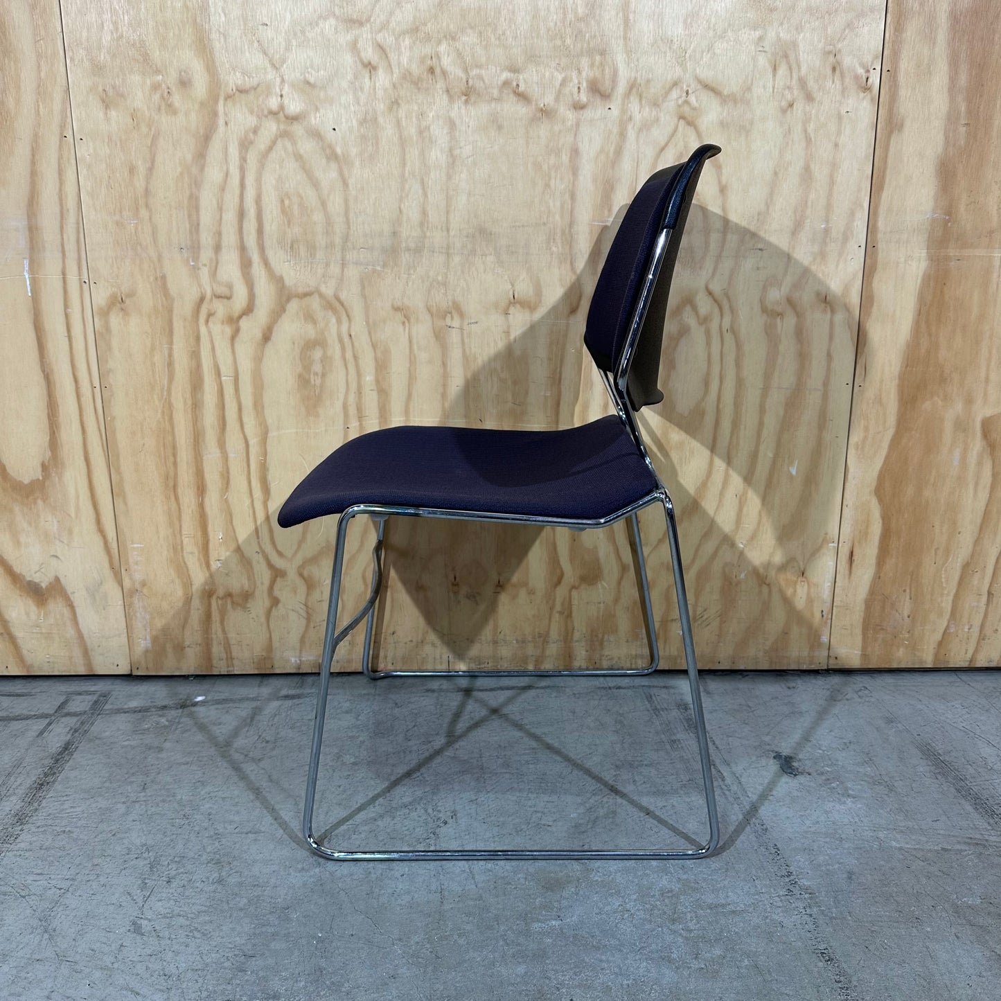 Purple Stem Matrix Stackable Chair