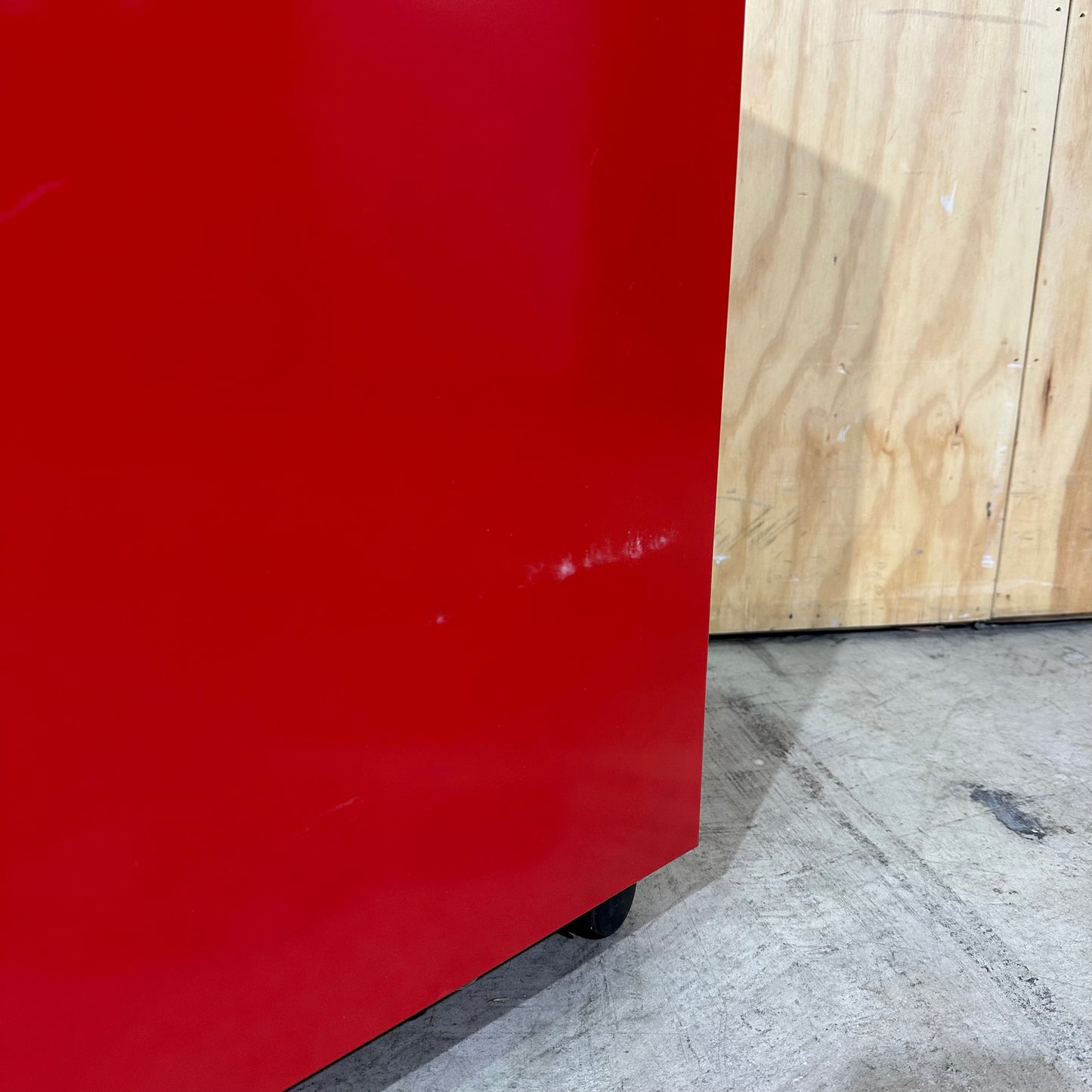 Three Drawer Pedestal in Red