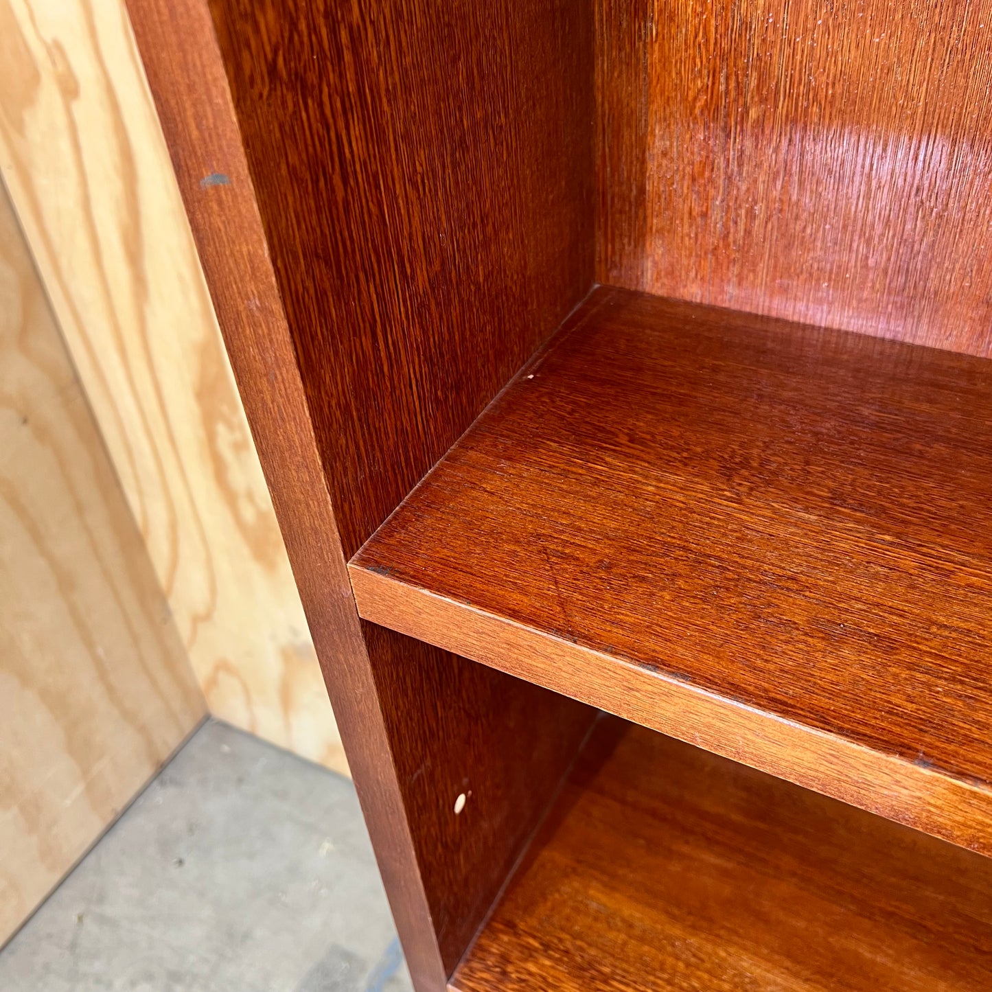 Large Dark Wood Cubby Shelving Unit