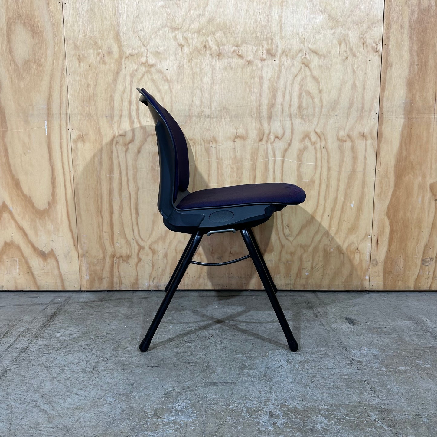 Purple Fabric Visitor Chair