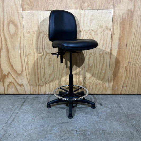 Black Turnco Baron Specialised Drafting Chair no Wheels