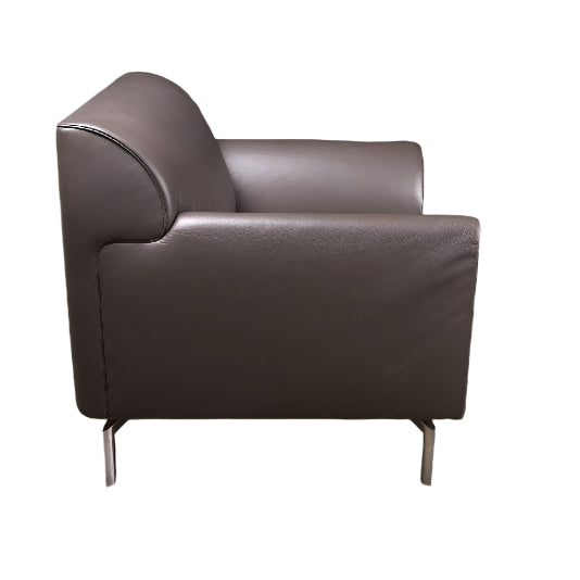 Poltrona Frau Square Leather Armchair