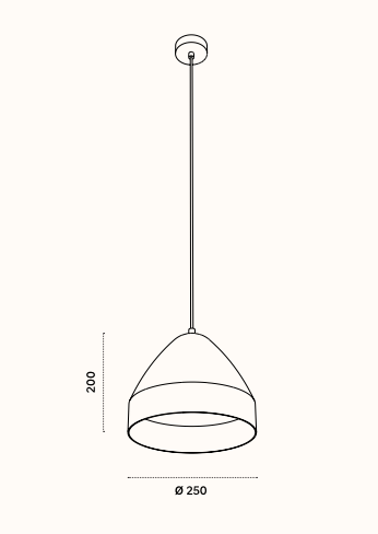 alt. Artefact FLD Pendant Light in Black
