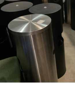 Chrome Metal Bin