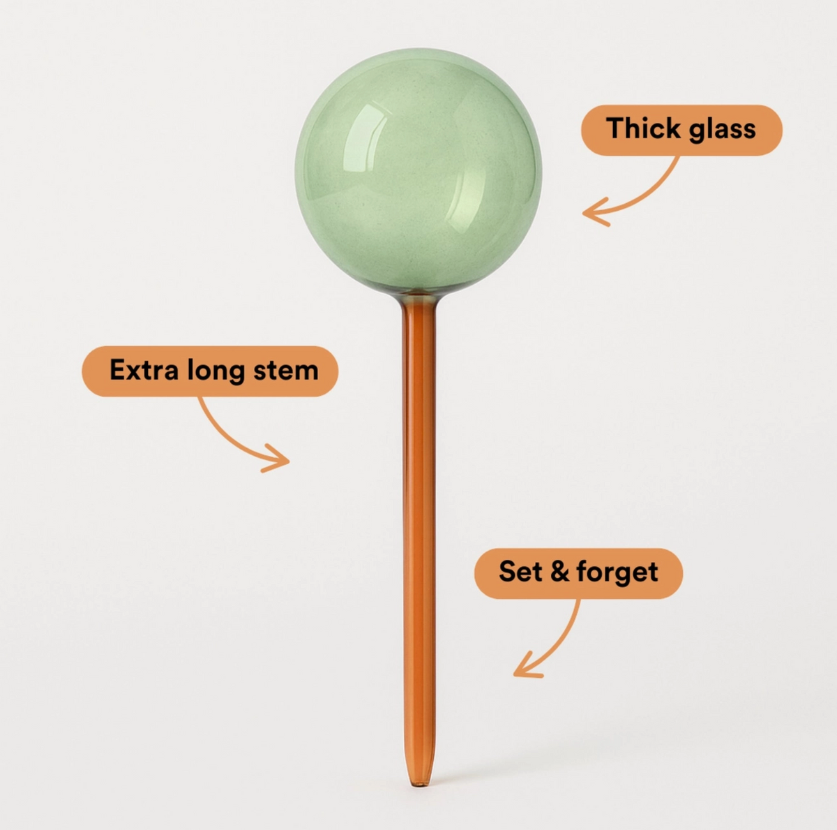 We the Wild Self Watering Plant Globes - Green
