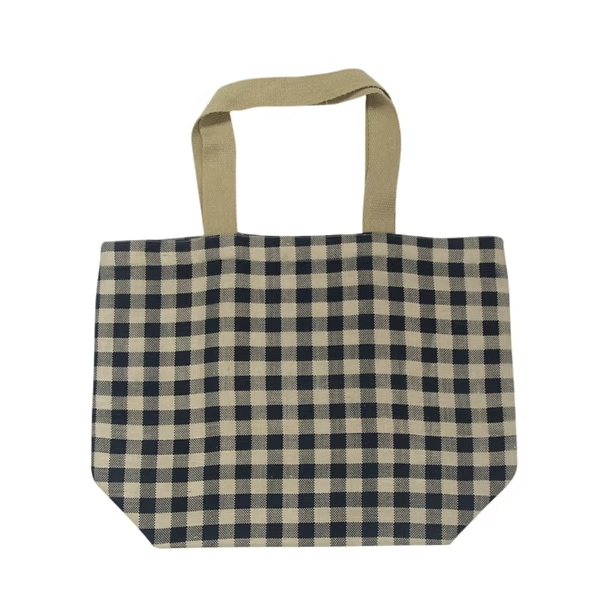 Apple Green Duck Gingham Tote