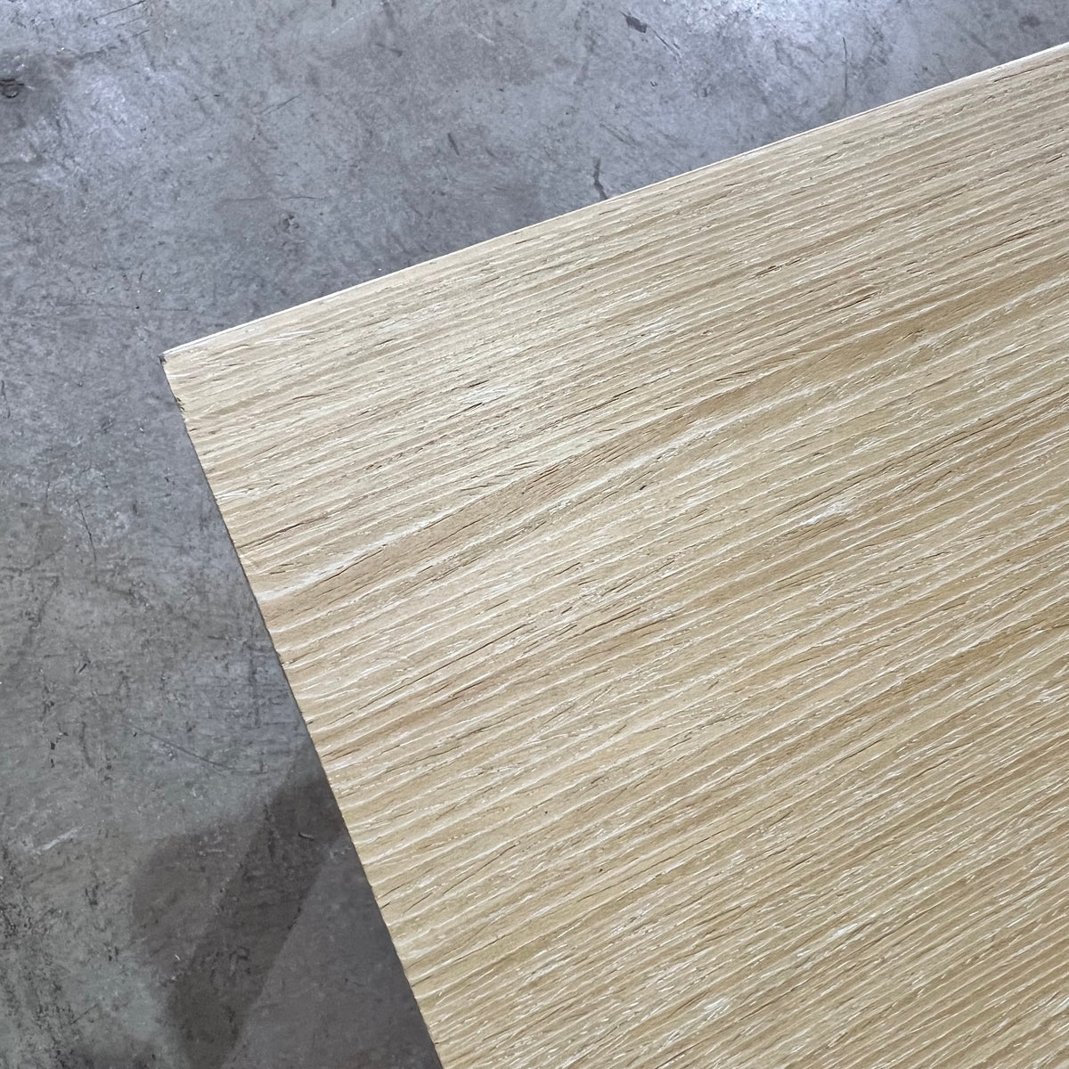 Contemporary Oak Veneer Executive Table with Y-Frame Legs