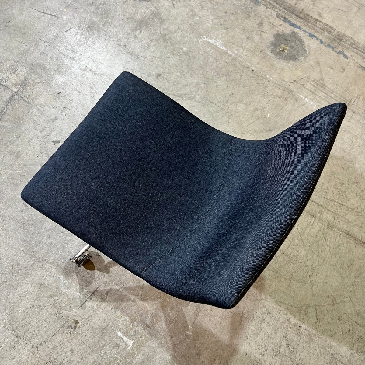 Charcoal Curved Upholstered Task Chair
