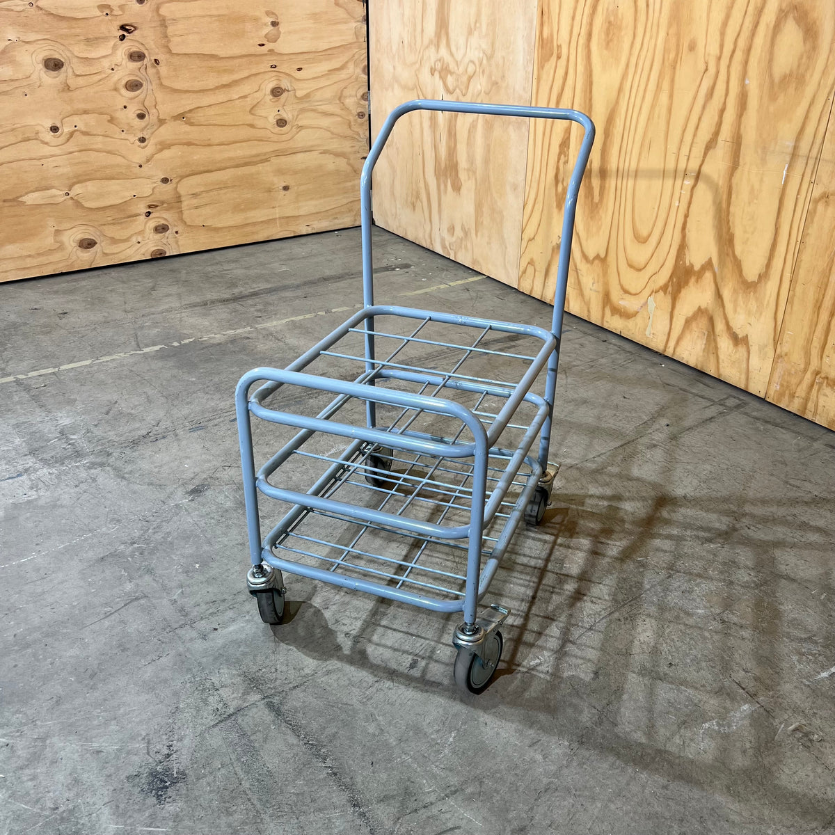 Grey Metal Three-Tier Utility Trolley