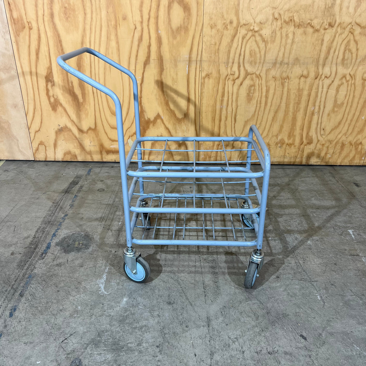 Grey Metal Three-Tier Utility Trolley