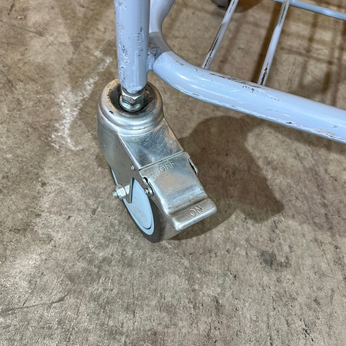 Grey Metal Three-Tier Utility Trolley