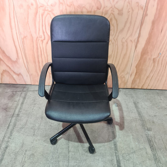 Office Chair High Back Fabric and Vinyl