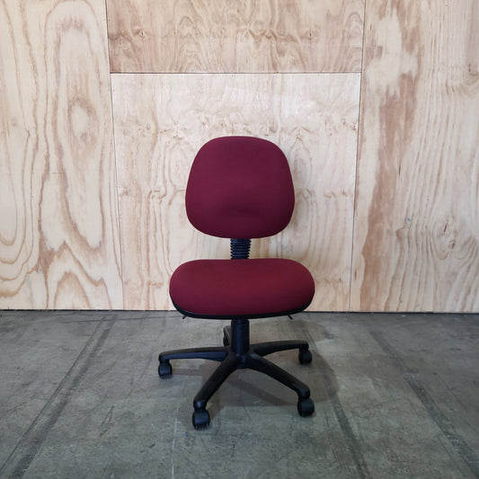 Red Task Chair without Arms