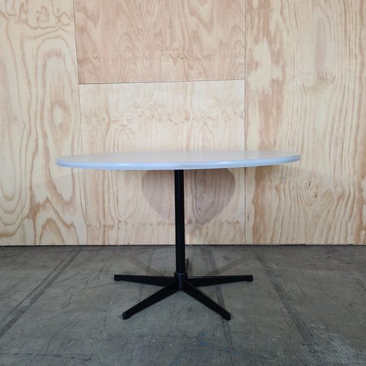 Large Round Meeting Table in White