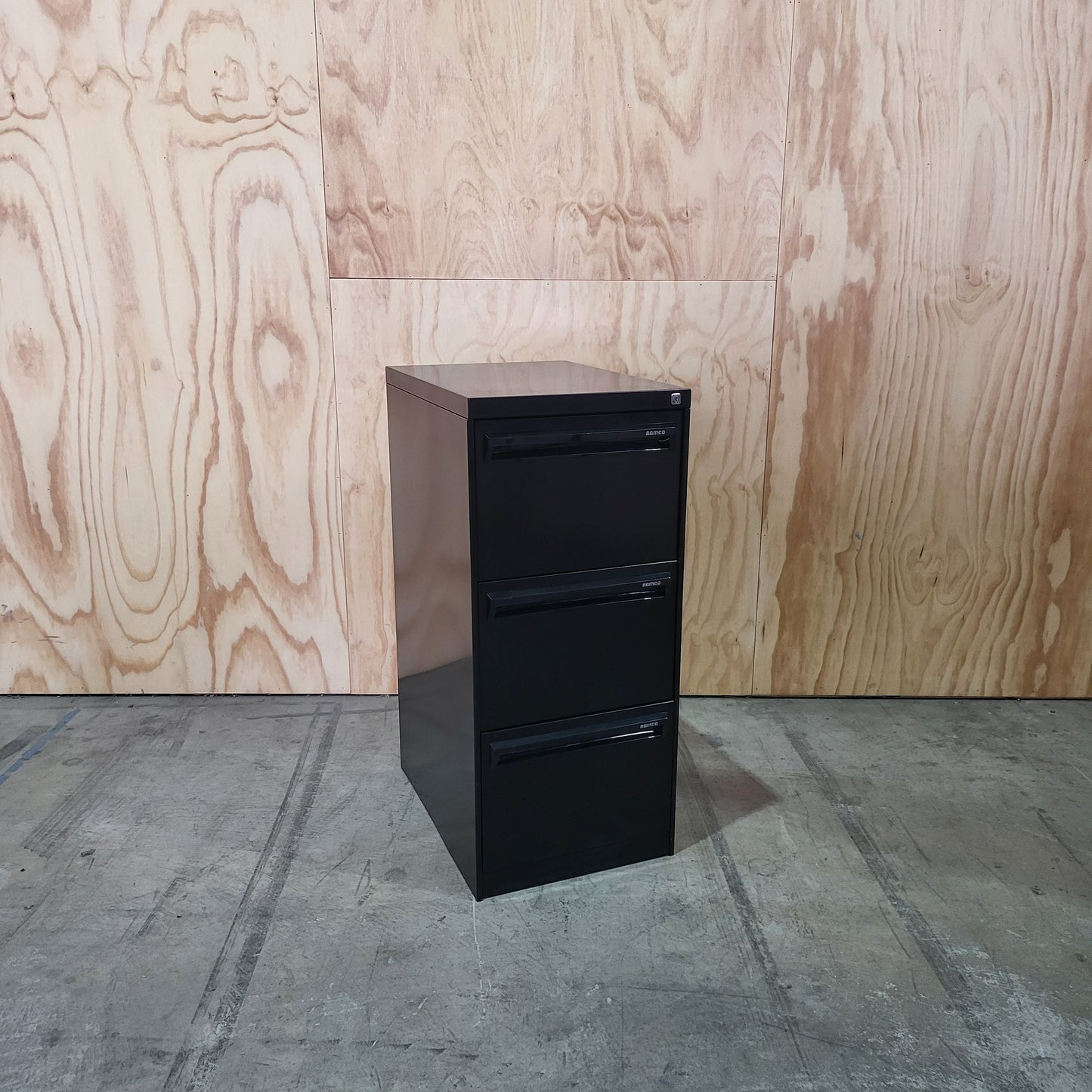 Namco 3 Drawer Filing Cabinet (Black)