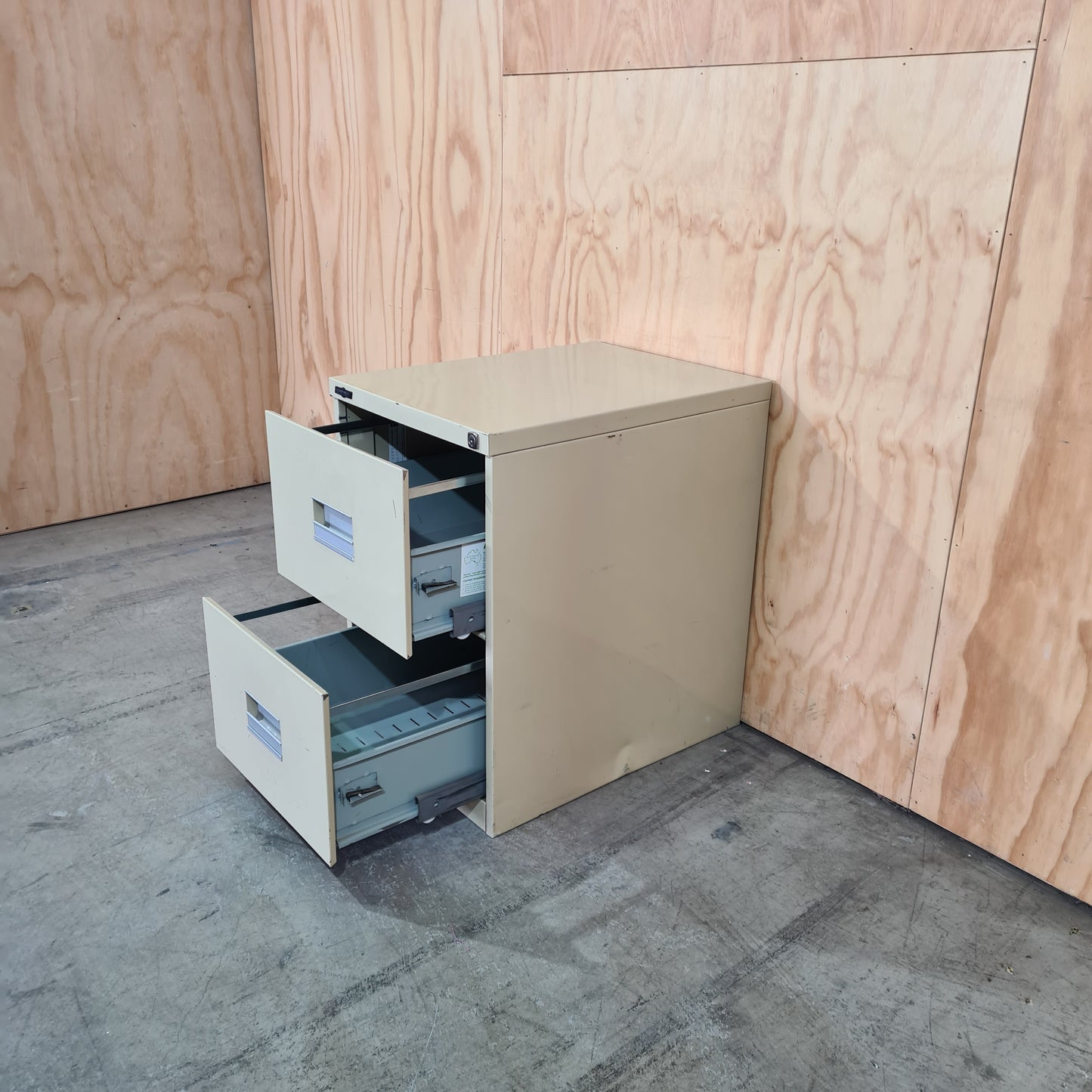 Godfrey 2 Drawer Filing Cabinet in Beige