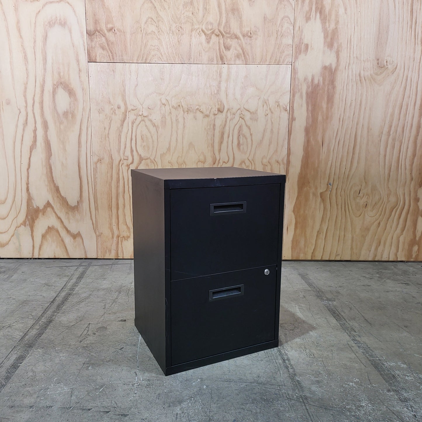 Black 2 Drawer Filing Cabinet