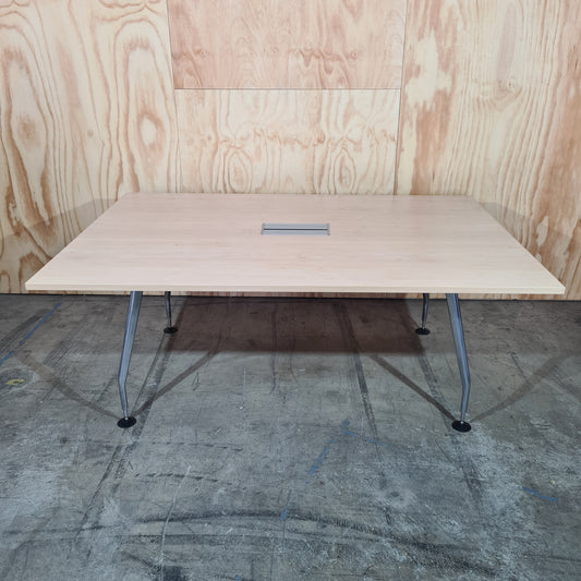 Office Desk in Timber with Powerboard