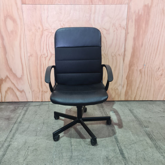 Office Chair High Back Fabric and Vinyl