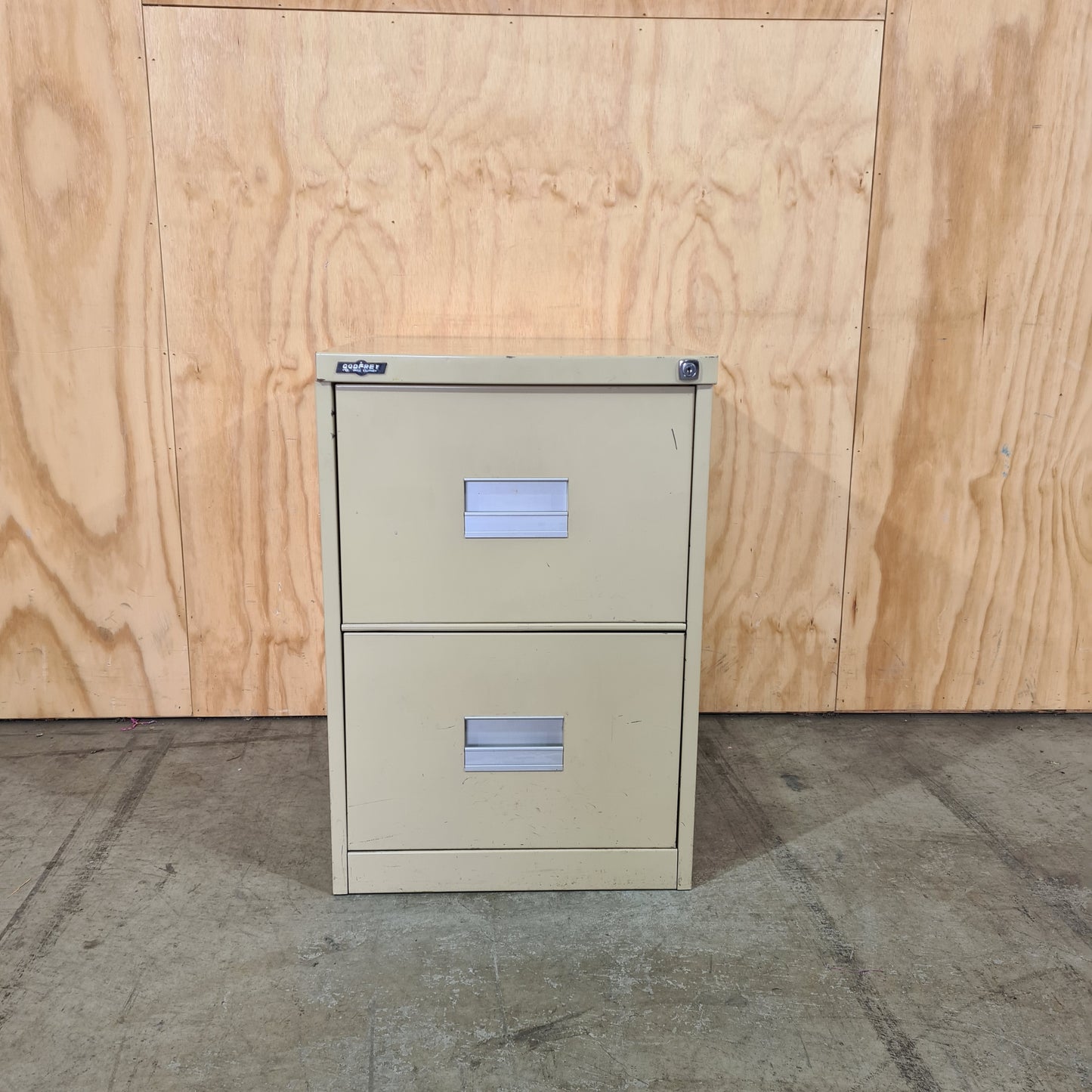 Godfrey 2 Drawer Filing Cabinet in Beige