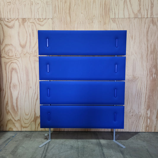 Grey and Blue Caimi Mitesco Divider by Michele De Lucchi (Double Sided)