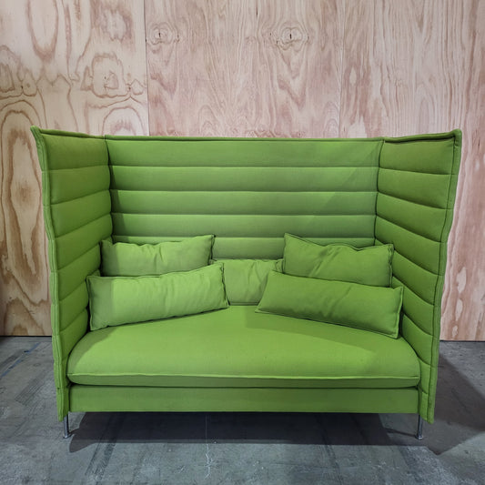 Vitra Alcove Highback Green Couch (Small)