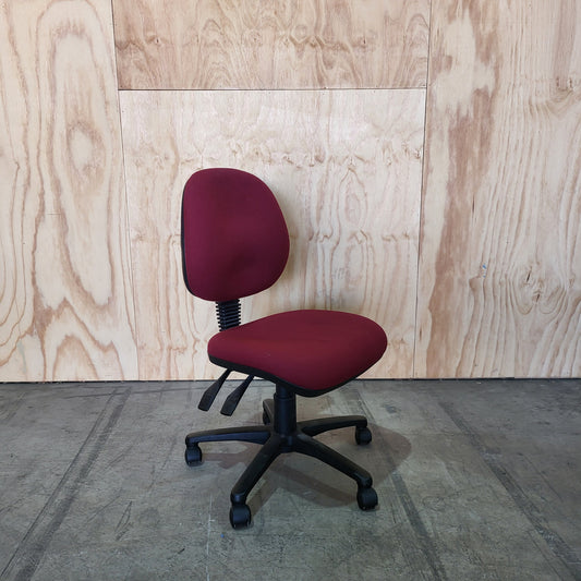 Red Task Chair without Arms