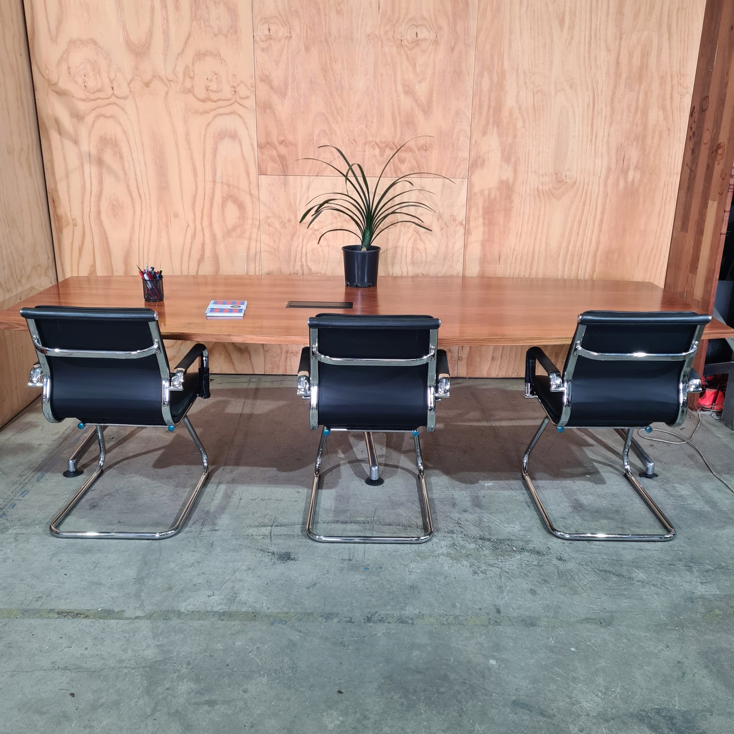 Woodgrain Boardroom Table by Thinking Works