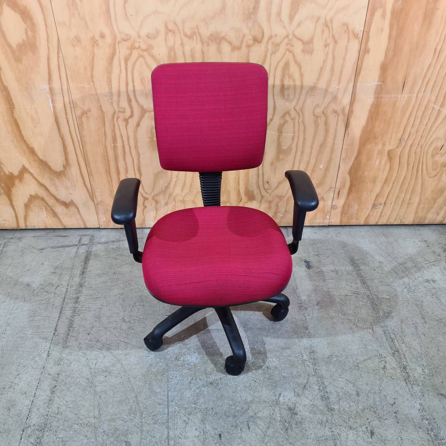 Red Task Chair with Arms