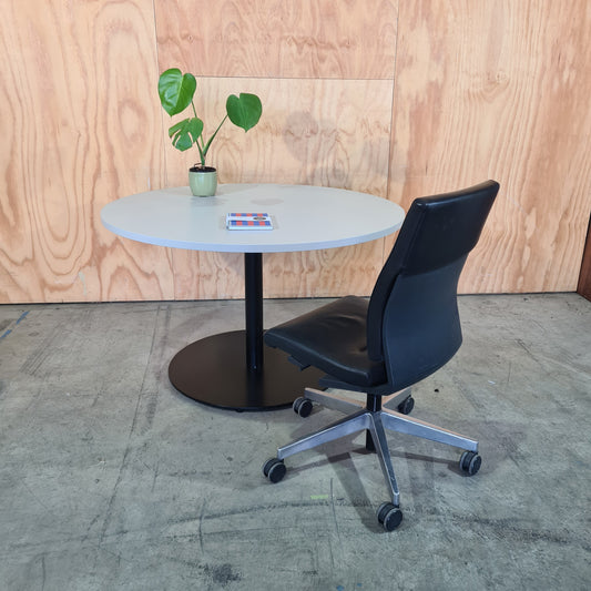 Stylus Table by Stylecraft in Grey on Black Base