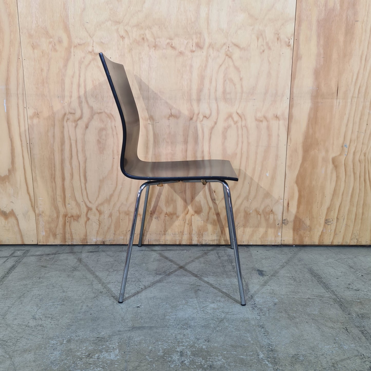 Wooden Black Stackable Chair
