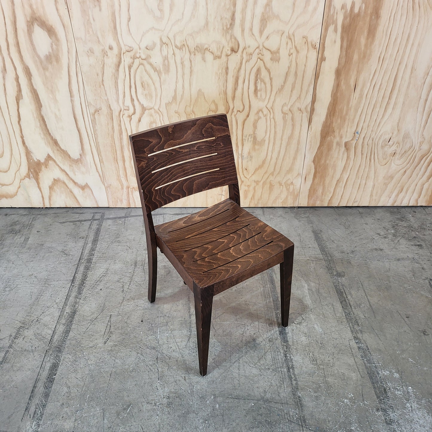 Thonet Linea Beechwood Dining Chairs in Dark Oak