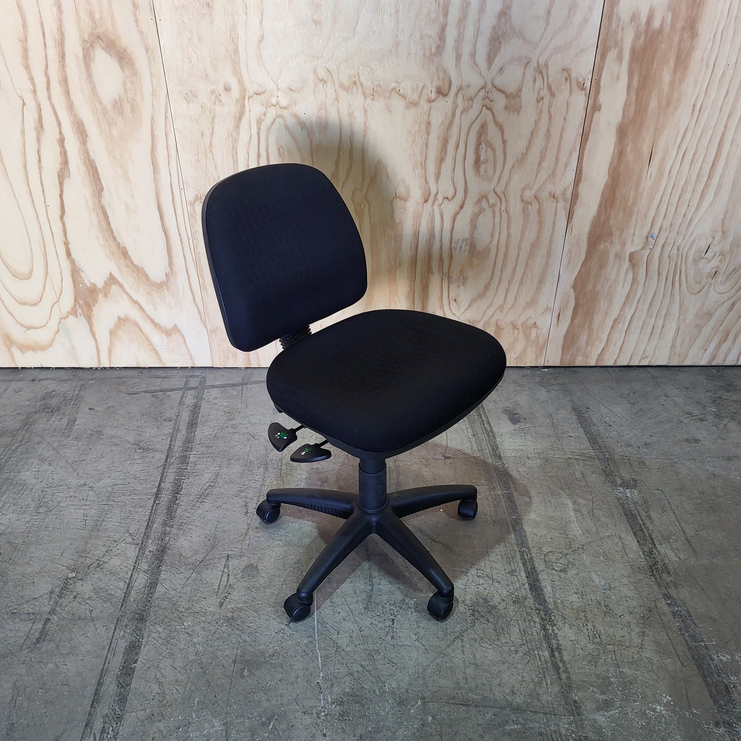 Black Task Chair Triangle Print