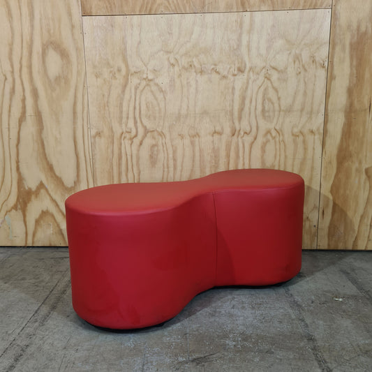 Red Figure 8 Ottoman