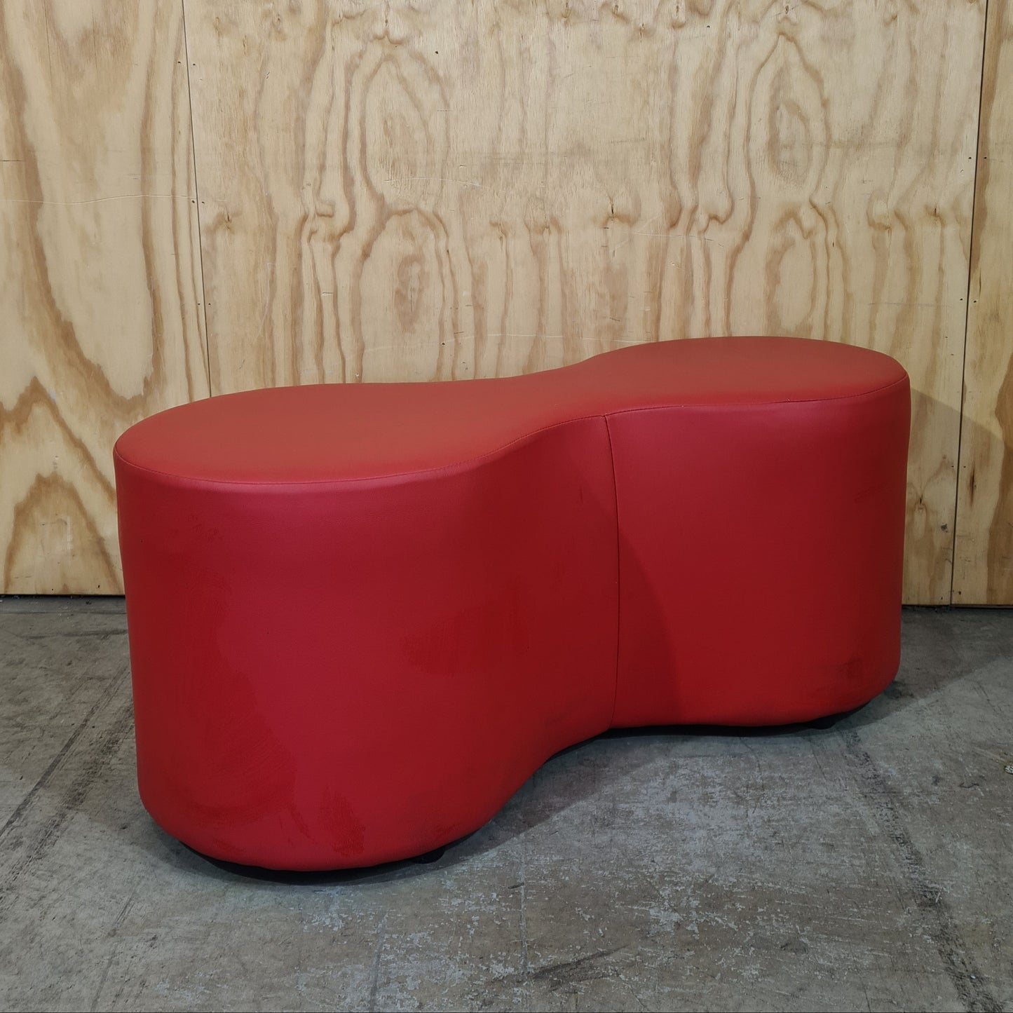 Red Figure 8 Ottoman