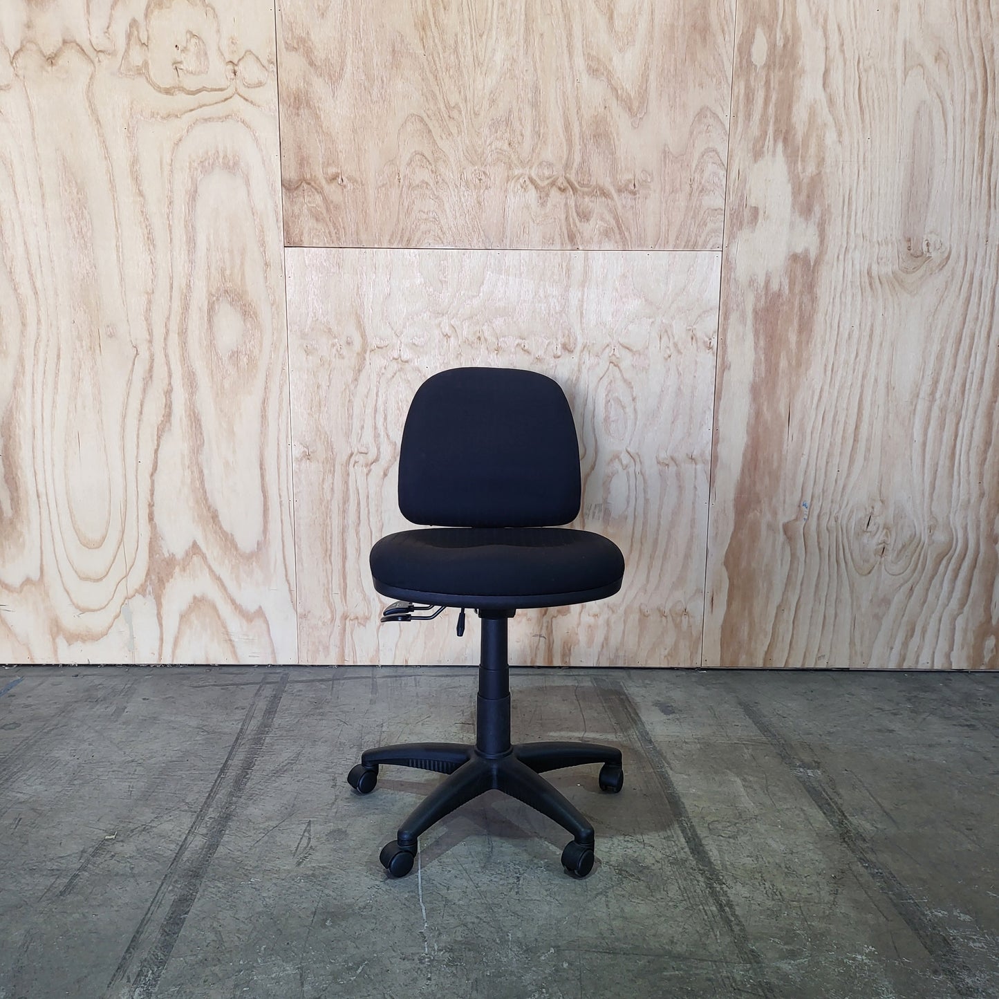 Black Task Chair Triangle Print