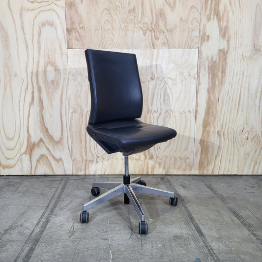 Wilkhahn Neos 181/6 Black Leather Task Chair